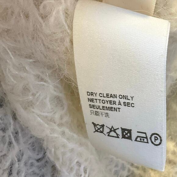 Free People Moonbeam Sweater Size L Alpaca Blend Ivory Boho Slouchy Pullover - Picture 8 of 11